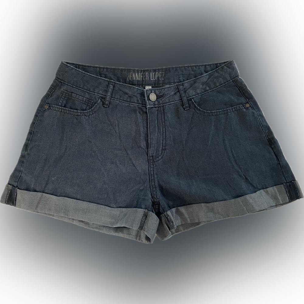 Jennifer Lopez Women's Dark Gray Jean Shorts